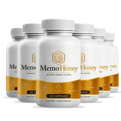 Six MemoHoney bottles
